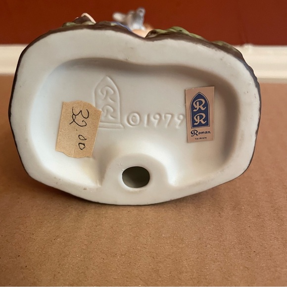 Vintage ROMAN, Inc Pastoral Shepherd Figurine in Blue and Brown 1979 - Picture 7 of 8